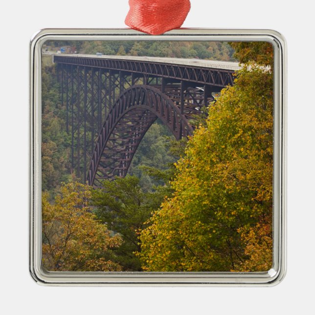 USA, West Virginia, Fayetteville. New River Metal Ornament (Front)