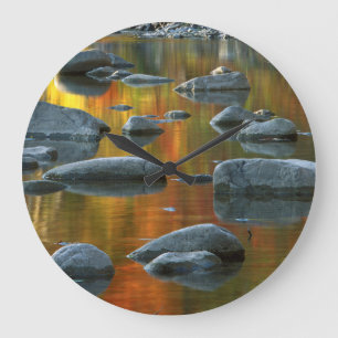 USA, West Virginia, Spruce Knob-Seneca Rocks 3 Large Clock