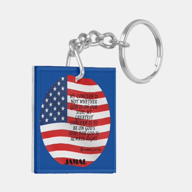 "USA Will Rise Again" KeyChain (Back Left)