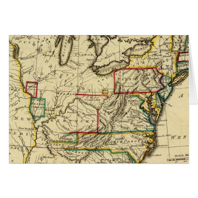 USA with boundaries outlined (Front Horizontal)