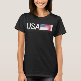 USA Women Men Kids American Flag Patriotic 4th of T-Shirt