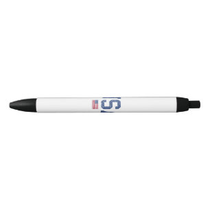 USA Women Men Kids Patriotic American Flag Distres Black Ink Pen