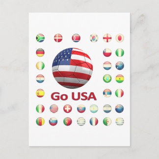 USA World Cup 2010 South Africa Postcard