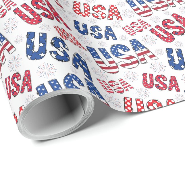 USA Wrapping Paper (Roll Corner)
