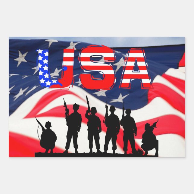 USA WRAPPING PAPER SHEET (Front)