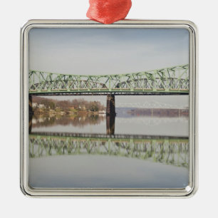 USA, WV, Parkersburg. Parkersburg-Belpre Metal Ornament