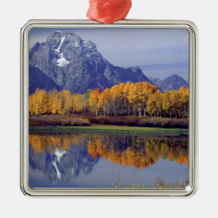 USA, Wyoming, Grand Teton National Park. Mt. Metal Ornament