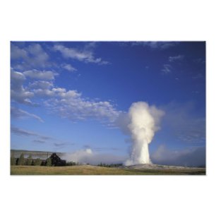 USA, Wyoming. Yellowstone National Park. Old Photo Print