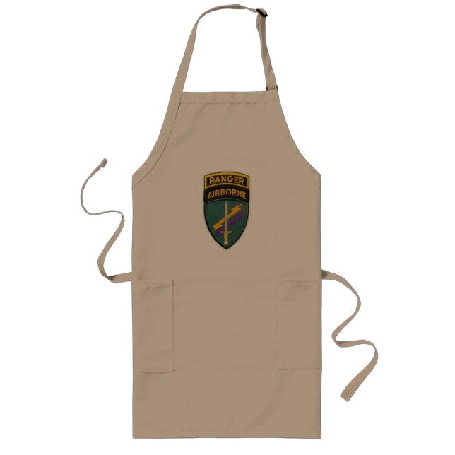 USACAPOC Special Ops patch vets bbq apron (Front)