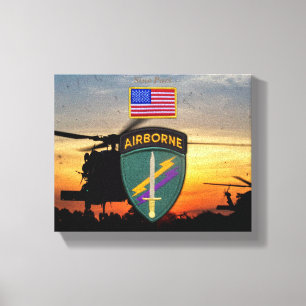 USACAPOC Special Ops veterans vets patch Canvas Print