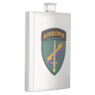 USACAPOC USACAPOC(A) Special Ops Patch Hip Flask