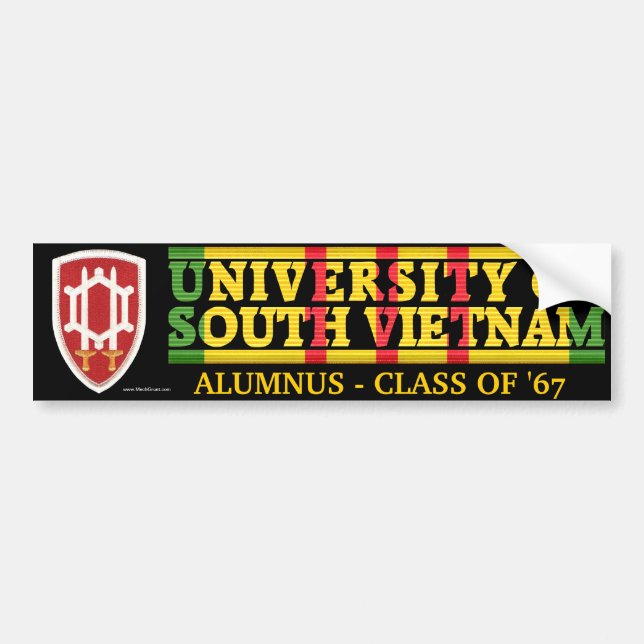 USAECV - U of South Vietnam Alumnus Sticker (Front)