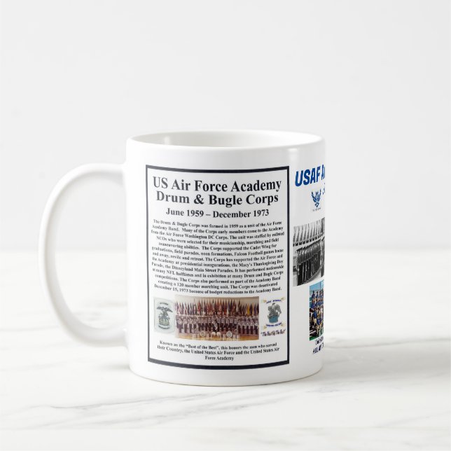 USAF Academy Drum & Bugle Corps Reunion 11oz Cup (Left)