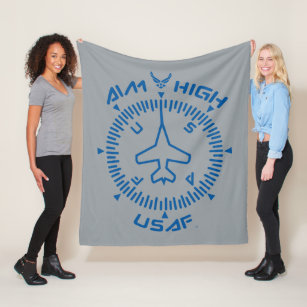 USAF   Aim High Fleece Blanket