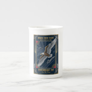 USAF Art Deco Remembrance Day Edition Bone China Mug