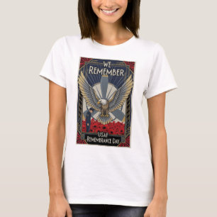 USAF Art Deco Remembrance Day T-Shirt
