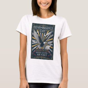 USAF Art Deco Remembrance Day T-Shirt