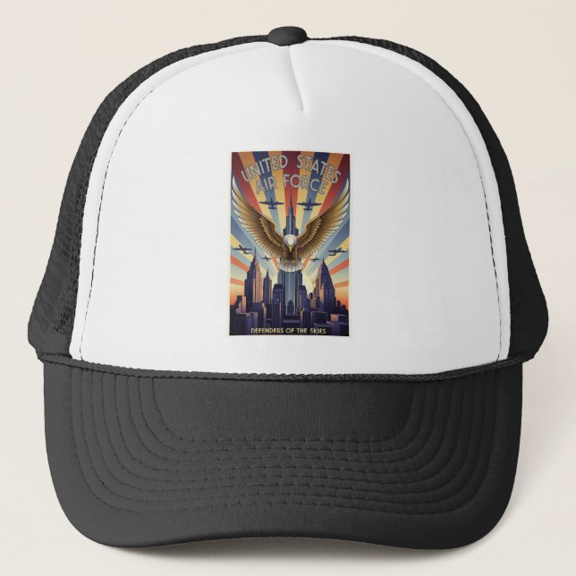USAF Art Deco Trucker Hat (Front)