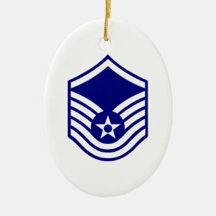USAF E-7 MASTER SERGEANT CERAMIC ORNAMENT