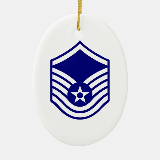 USAF E-7 MASTER SERGEANT CERAMIC ORNAMENT (Front)