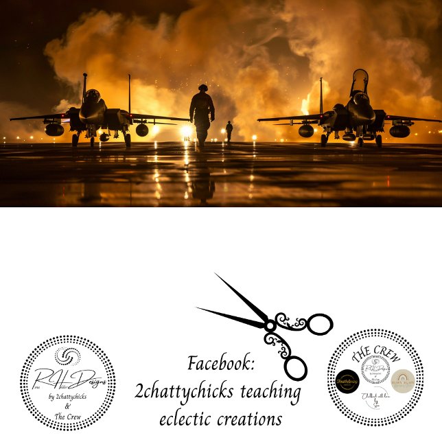 USAF Jet Fire Tarmac Decoupage Tissue Paper (Creator Uploaded)