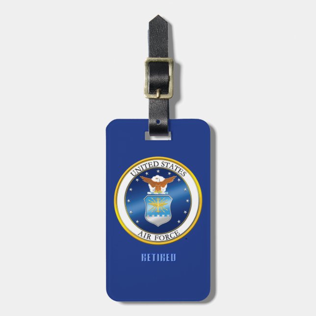 USAF Luggage Tag (Front Vertical)