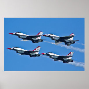 USAF Thunderbirds Diamond Side Poster