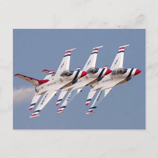 USAF Thunderbirds F-16 Postcard (Front)