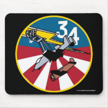 USAFA Cadet Squadon 34 "Loose Hawgs" Mouse Pad