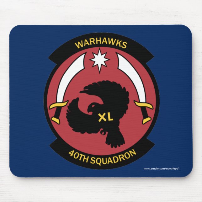 USAFA Cadet Squadon 40 "Warhawks" Mouse Pad (Front)