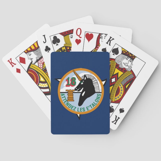USAFA Cadet Squadron 18 Bicycle Playing Cards (Back)