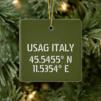 USAG Italy Latitude Longitude Personalized