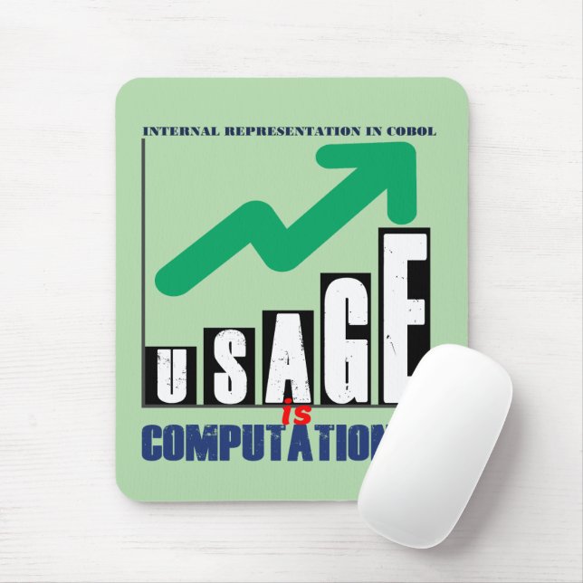 Usage is Computational in Cobol Programming Mouse Pad (With Mouse)