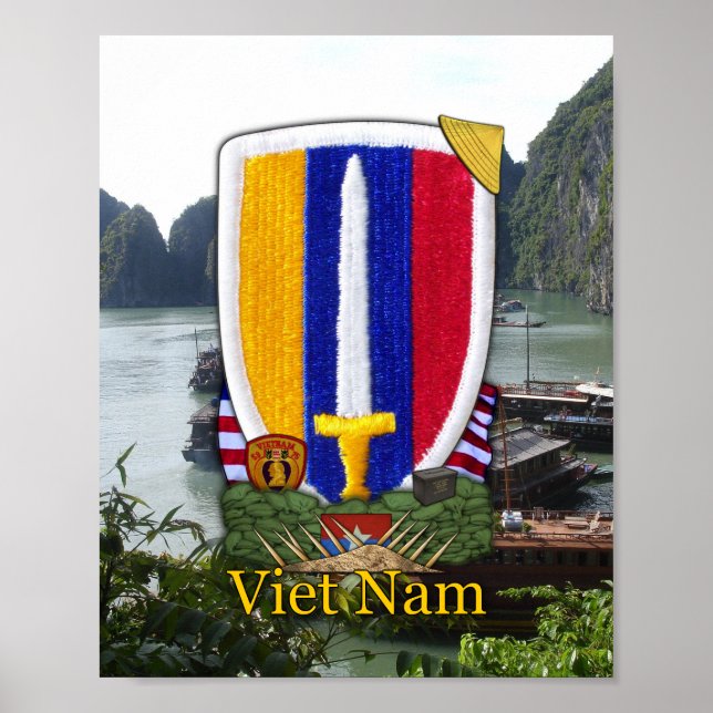 USARV Vietnam Nam War Patch Print (Front)