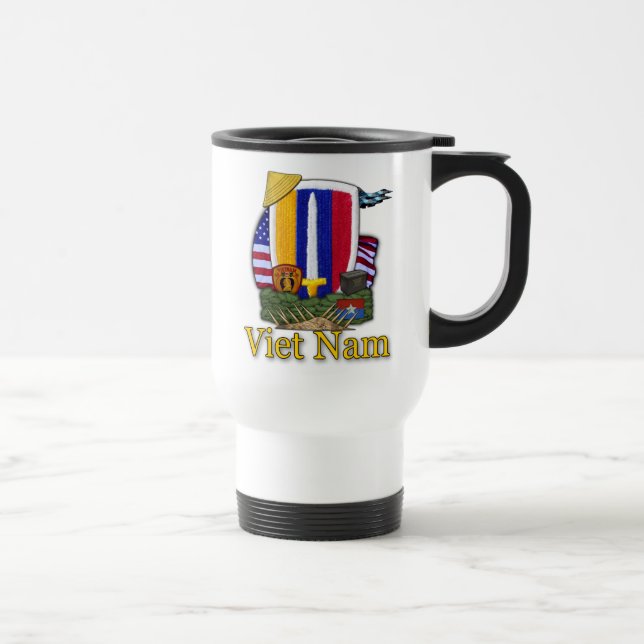 usarv vietnam war patch veterans vets mug (Right)