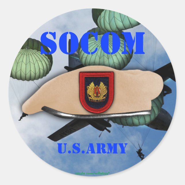 USASOC Special operations command socom Stickers (Front)