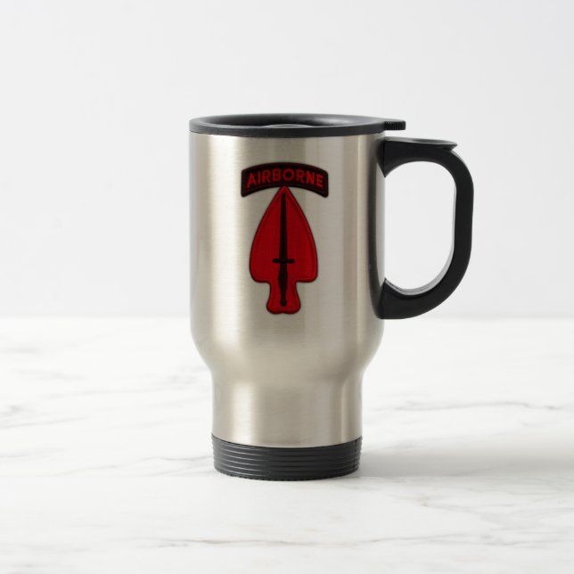 USASOC Special Ops operations command veterans vet Travel Mug (Right)