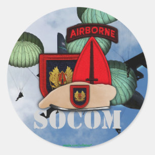 USASOC Special ops Patch veterans Sticker