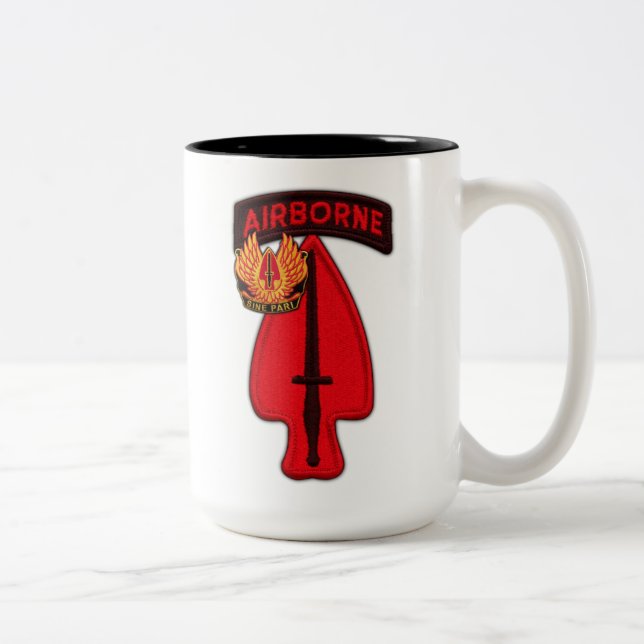 usasoc special ops sof operations command veterans Two-Tone coffee mug (Right)