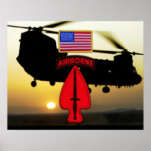 USASOC Special Ops Veterans Vets Patch Poster