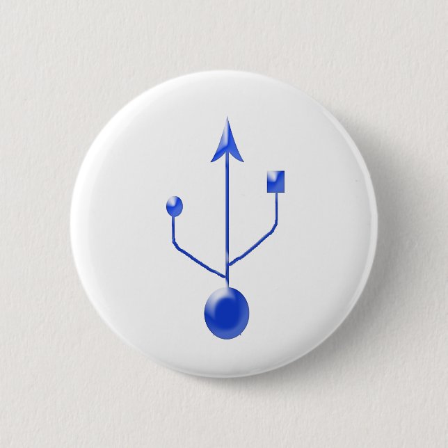 usb-b 2 inch round button (Front)