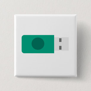USB Stick 2 Inch Square Button