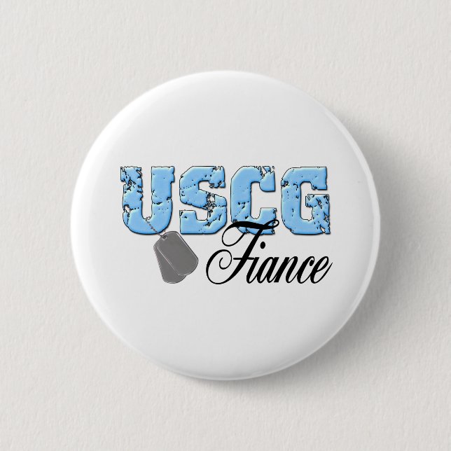 uscg99fiance2 2 inch round button (Front)