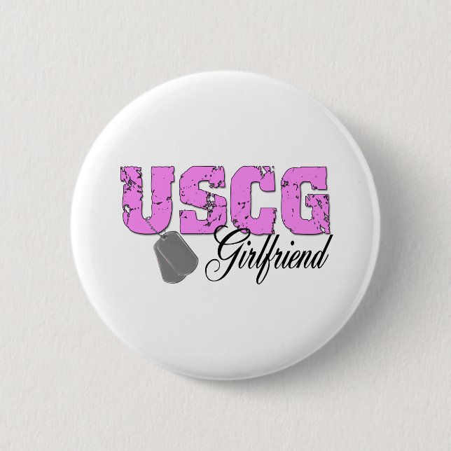 uscg99girlfriend2 2 inch round button (Front)