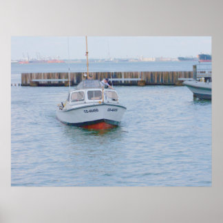 USCG 40 Foot Utility Boat Large # 40450 Front View Poster