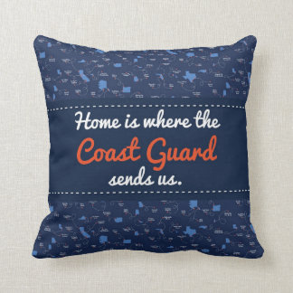 USCG Air Station locations Throw Pillow