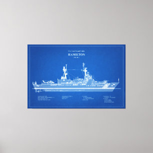 USCG Cutter Hamilton whec-715 - ABD Canvas Print