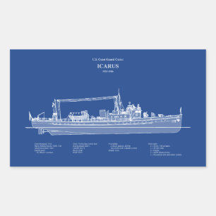 USCG Cutter Icarus wpc-110 - ABD Sticker