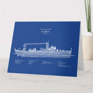 USCG Cutter Icarus wpc-110 - ABD Thank You Card