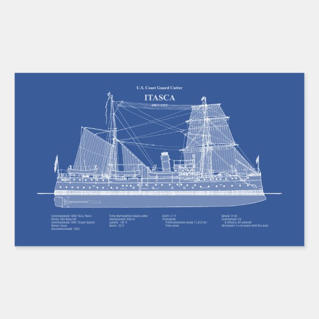 USCG Cutter Itasca - ABD Sticker (Front)